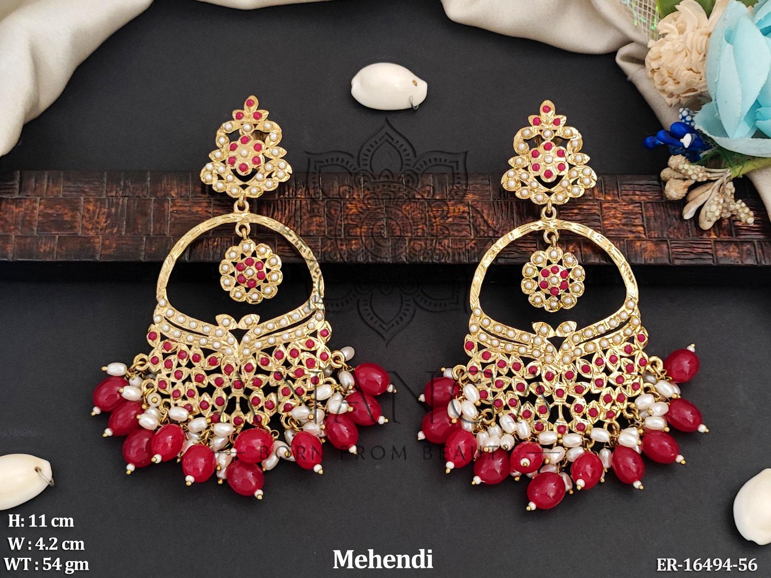 Rudrani Ruby Bloom Chandbalis